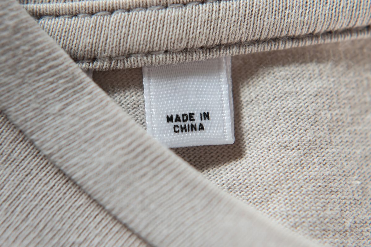 clothing label made in china tag